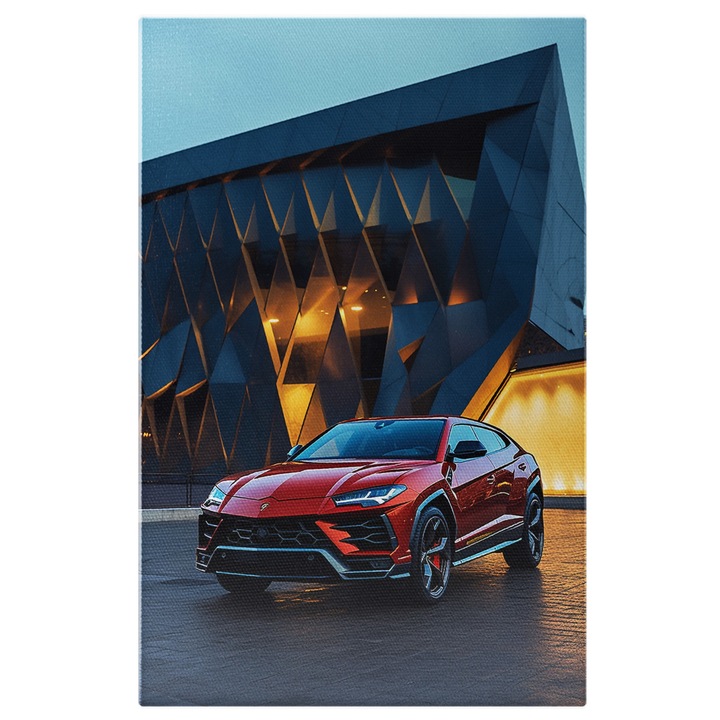 Tablou Canvas: Masina de lux Lamborghini Urus - pentru pasionati scumpa Pictura Digitala 100x70CM