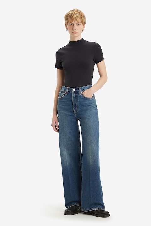 Levi's, Дънки Ribcage с широк крачол, Тъмносин