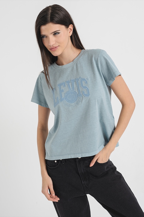 Levi's, Pamutpóló domború logóval, Levendulakék