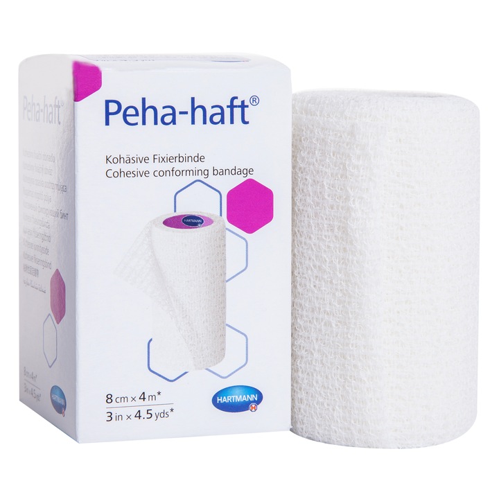 Fasa elastica autoadeziva, Hartmann Peha-Haft, 8 cm x 4 m