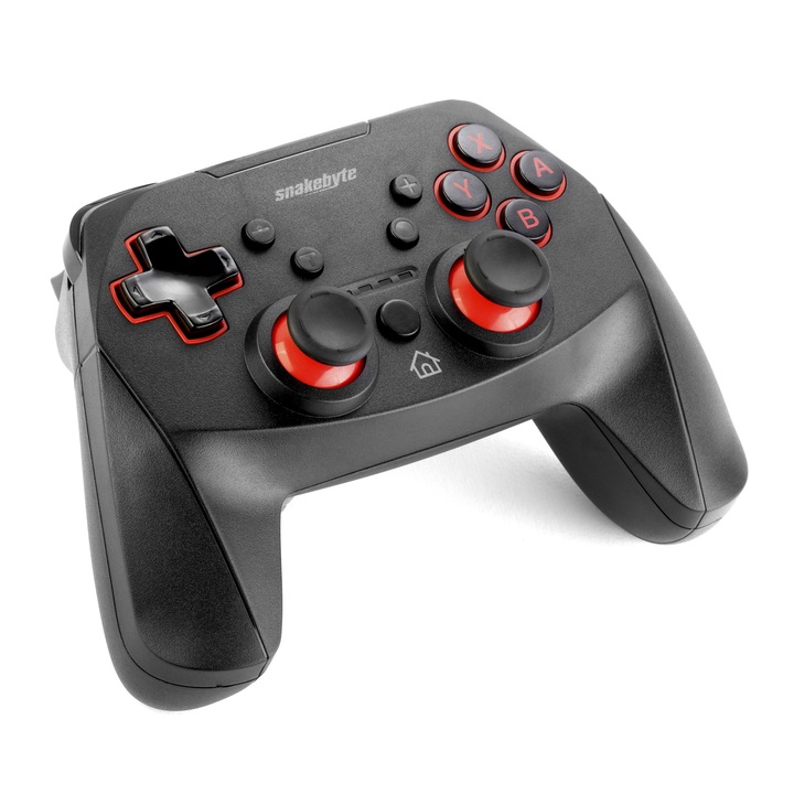 Snakebyte Nintendo Switch GamePad S Pro vezeték nélküli kontroller, Fekete/Piros