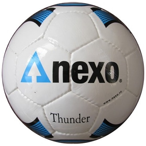 Minge fotbal Nexo THUNDER, marimea 5, alb/albastru/negru