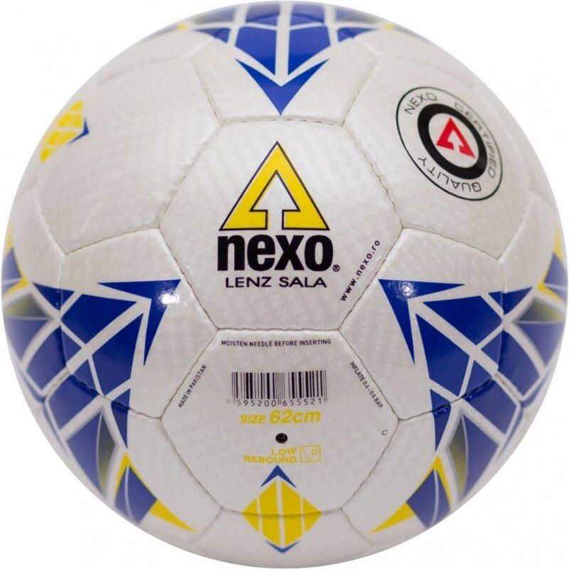 Minge fotbal in sala Nexo LENZ SALA, marimea 4, alb/albastru