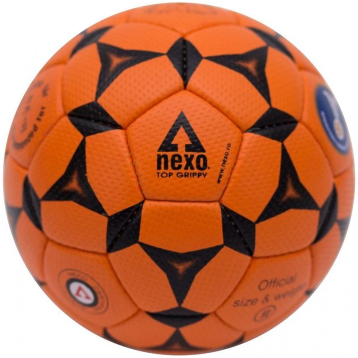Minge handbal Nexo TOP GRIPPY, marimea II, portocaliu