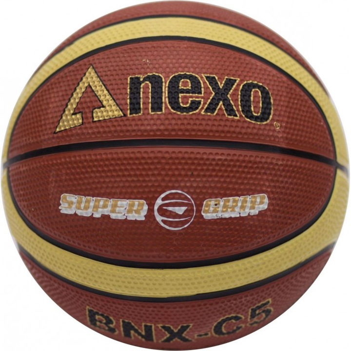 Minge baschet Nexo BNX-C5, marimea 5, maro/galben