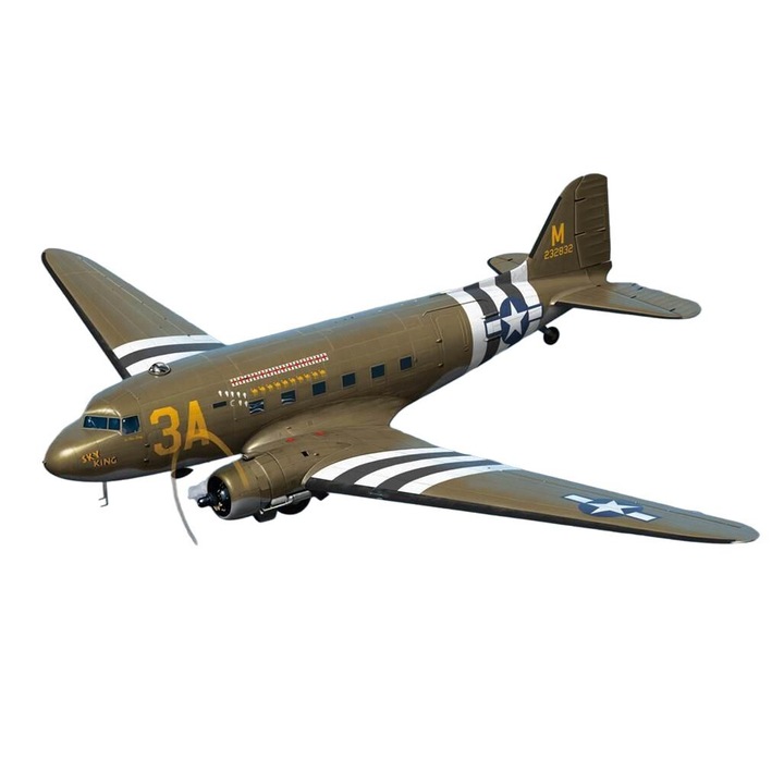 Aeromacheta USAAF C-47 Skytrain, Academy, scara 1/144, plastic, multicolor