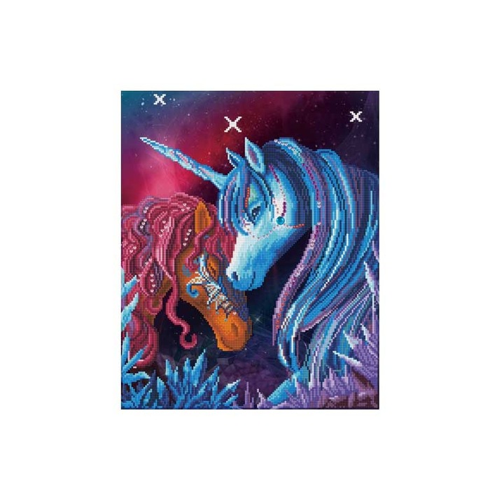 Set de artizanat, Diamond Dotz, Crystal Garden, nivel intermediar, 42x52cm