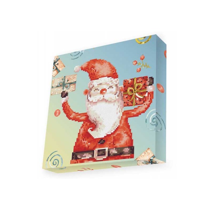 Set de Artizanat Diamond Dotz, Box Santa Cheer, 28x28cm, Nivel Incepator