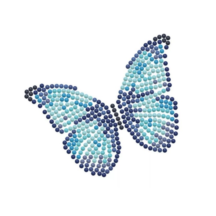 Set de Artizanat Diamond Dotz, Kit Pictura cu Diamante, Fluture Albastru, 6+