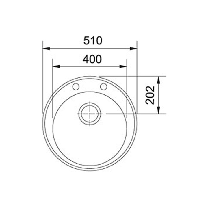 Chiuveta bucatarie Franke ROG 610, fragranite, Diametru 510mm, adancime cuva 185mm, Avena