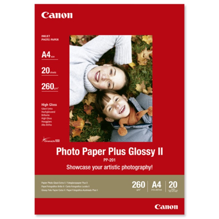 Hartie foto Canon PP-201, A4, 20 coli, BS2311B019AA
