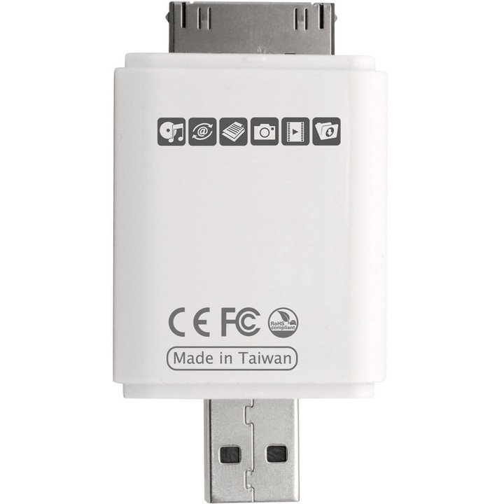 PhotoFast i-FlashDrive USB pendrive, 32GB iPhone 4 csatlakozó + iPhone 5 lightining adapter