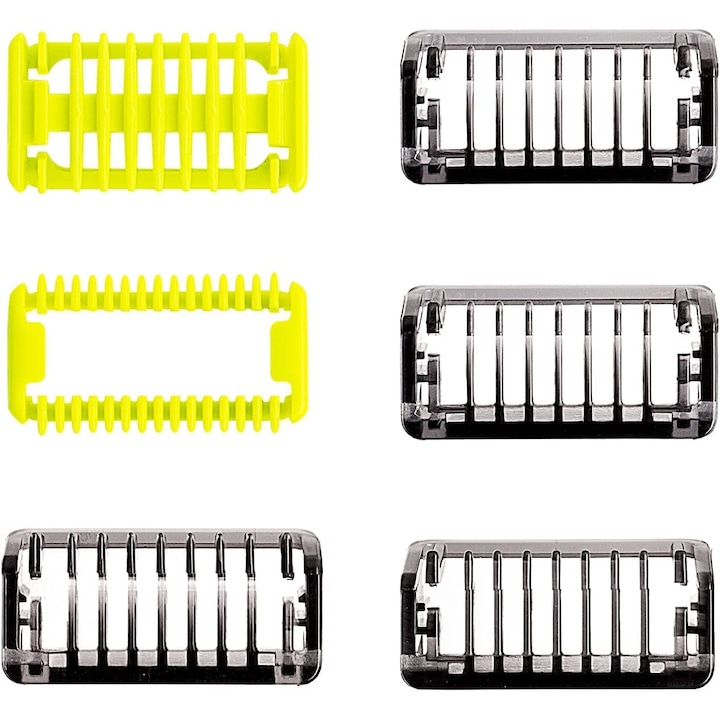 LYCENXI vezetőfésű készlet Philips OneBlade-hez, 1/2/3/5 mm méret, fekete/sárga