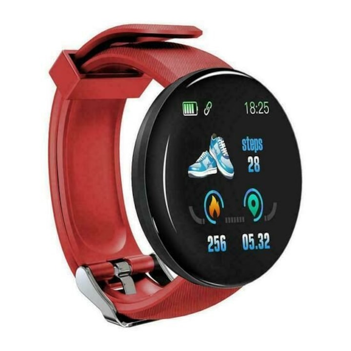 Ceas Smartwatch OPPOS idealStore, Ecran HD 1.32 inch, Notificari Apeluri/Mesaje/App, Rezistent la Apa, Monitor Frecventa Cardiaca, Somn, Momento Menstrual, Termometru Corporal, Multi Sport, Compatibil iOS si Android, Negru