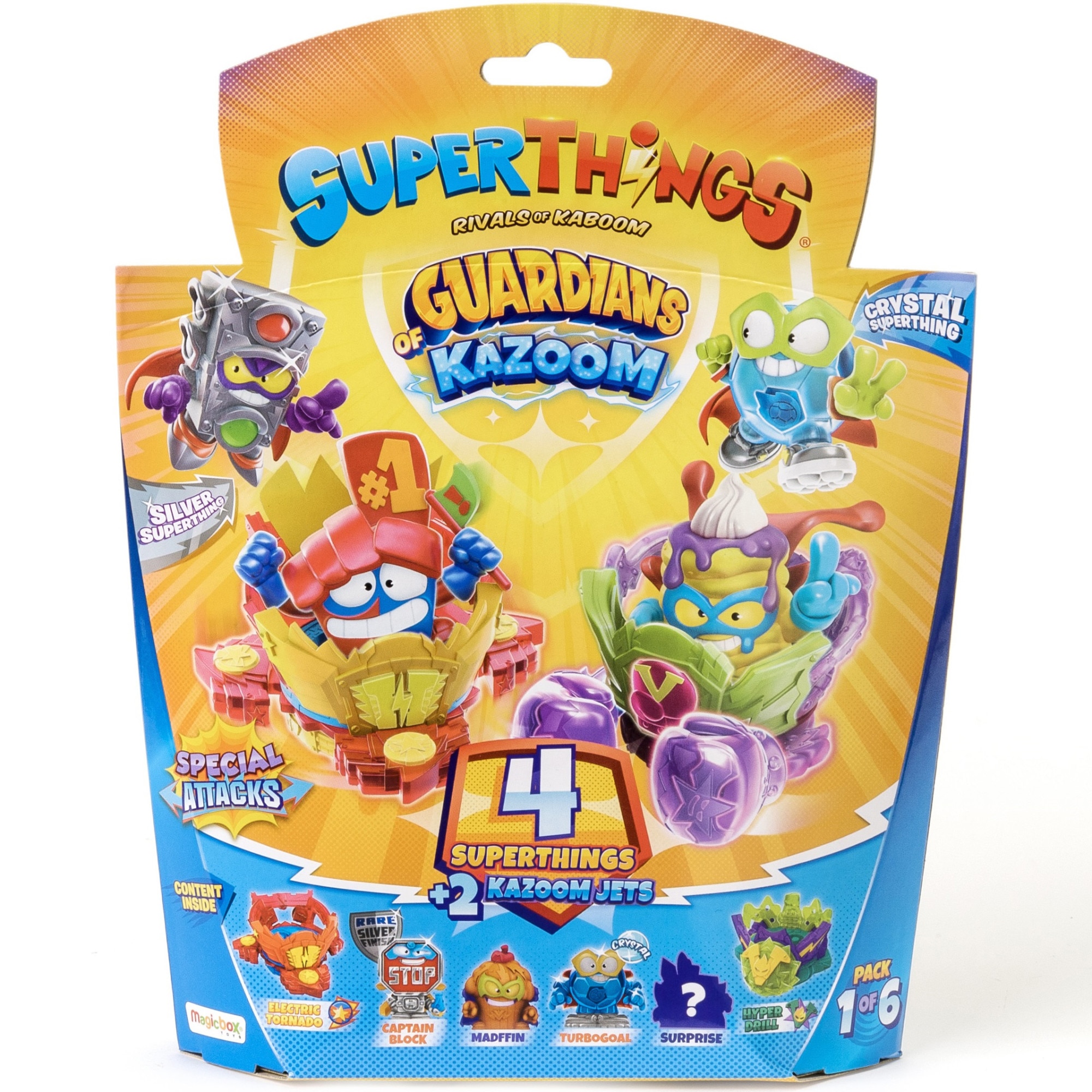 Set 4 figurine + 2 Kazoom Jets SuperThings - Guardians of Kazoom