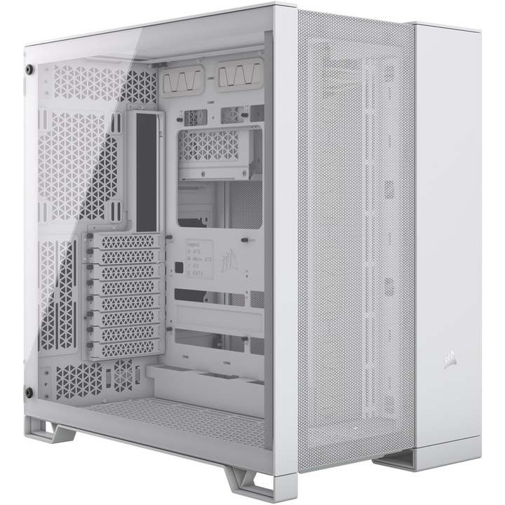 Компютърна кутия Dual chamber CORSAIR 6500D AIRFLOW Mid-Tower, Бял