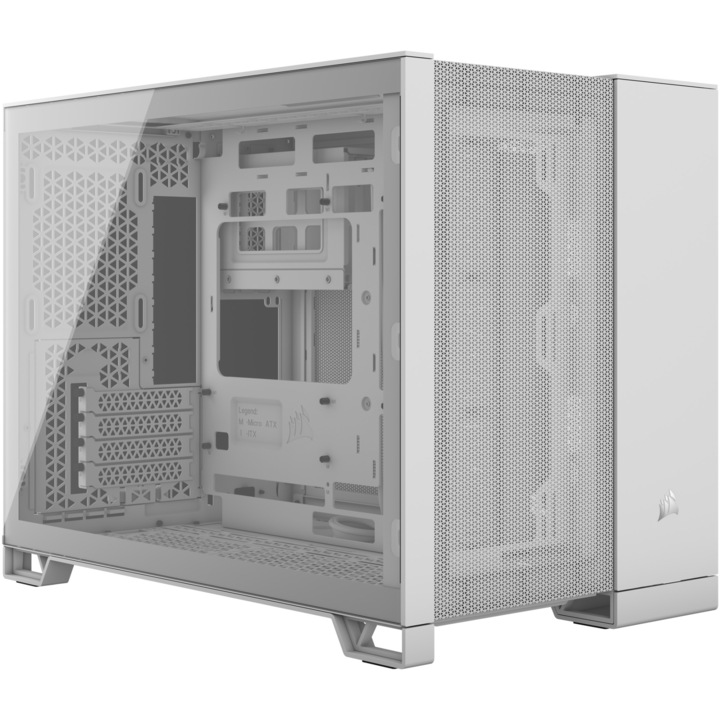 Компютърна кутия Dual chamber CORSAIR CORSAIR 2500D AIRFLOW Micro ATX, Бял