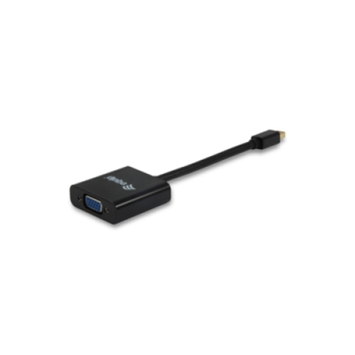 EQUIP адаптерен кабел, Mini DisplayPort към VGA, 0.17m, 1080p, черен