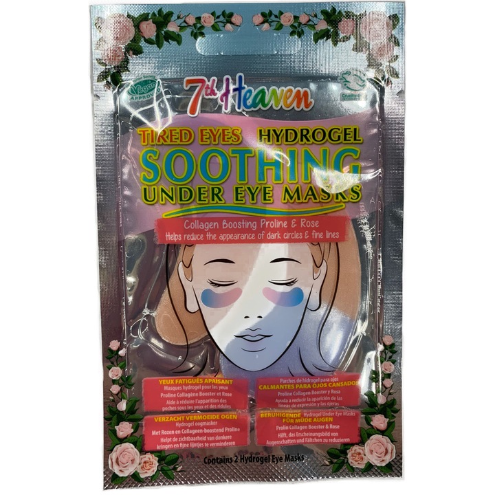 Plasturi hydrogel pentru calmarea ochilor obositi, 7Th Heaven, 1 bucata