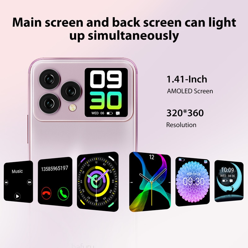 Smartphone Hafury V1, 16GB RAM, 256GB ROM, Android 13, Camera 64MP, 165.75x75.8x9mm