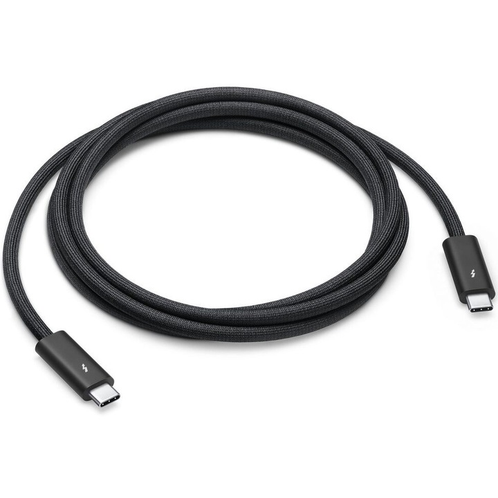 Cablu Apple Thunderbolt 4 USB-C Pro Cable MW5J3ZM/A, 1.8m, negru