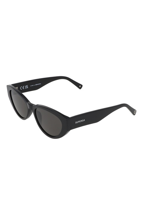 STING, Слънчеви очила Cat-Eye с плътни стъкла, 53-17-140, Антрацитно сиво/Черен