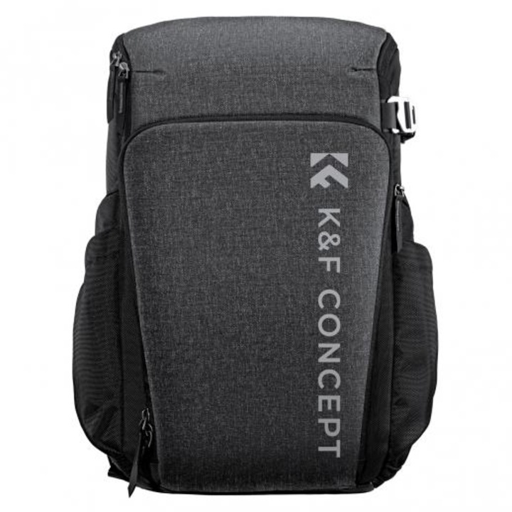 Rucsac foto 23L K&F Concept Beta, gri, extensibil la 27L, impermeabil, pentru laptop de 16 inch