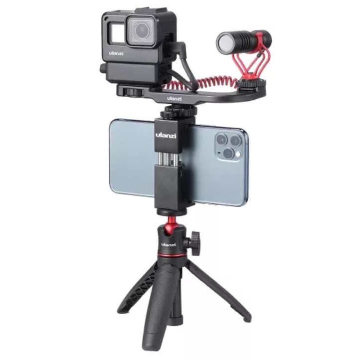 Ulanzi MT-08 teleszkópos mini állvány, gömbfejjel, fekete