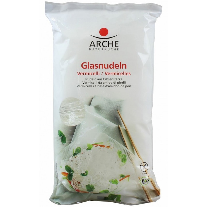 Taitei bio transparenti din amidon de mazare, 200 g Arche