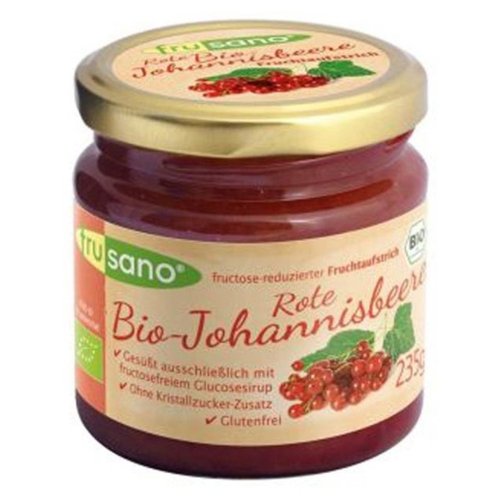 Gem bio de coacaze rosii, 235g Frusano