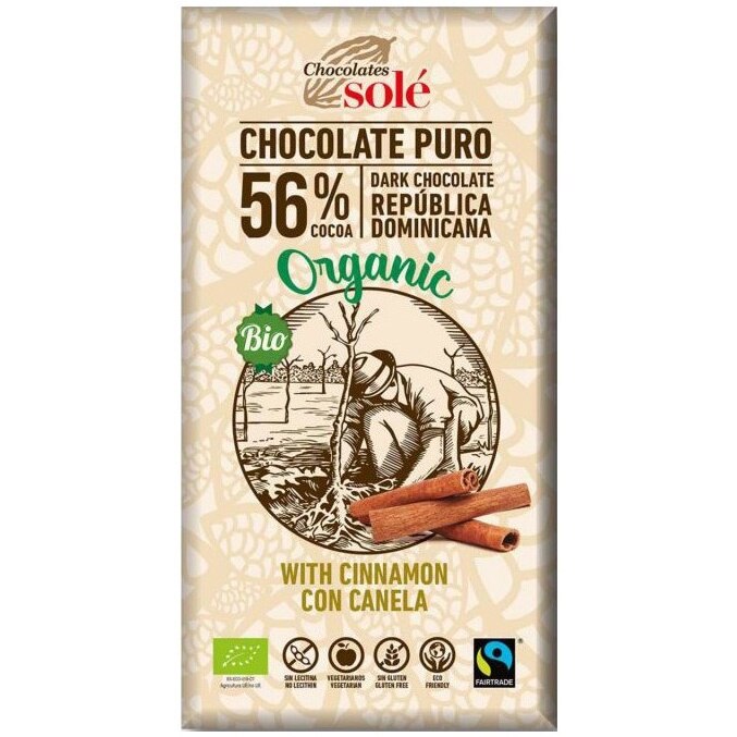 Ciocolata Bio Neagra cu Scortisoara Pronat 100gr
