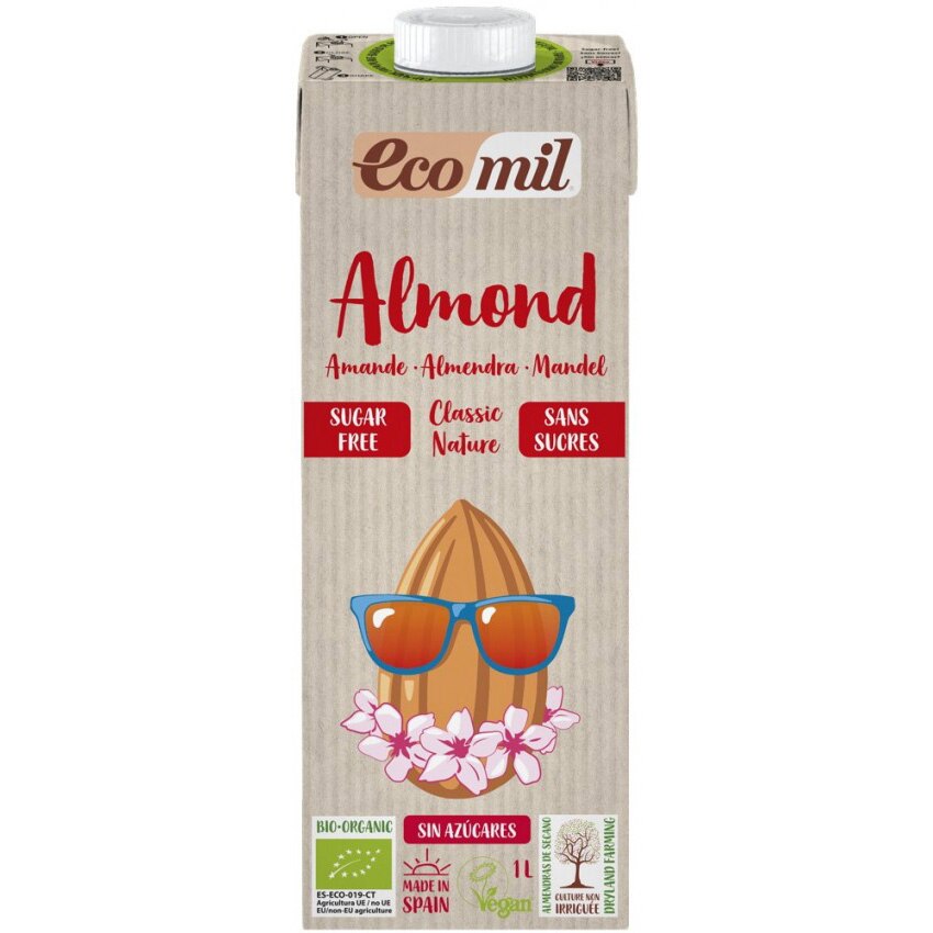 Bautura bio de migdale Clasic, natur, 1000ml Ecomil