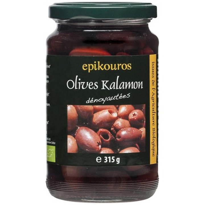 Masline Kalamata fara samburi, bio, 315g Epikouros
