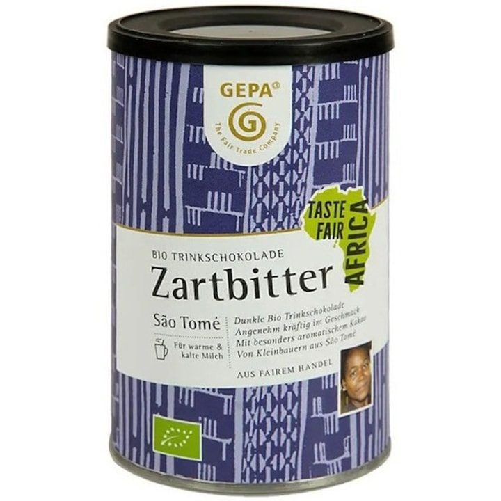 Fekete forró csokoládé, bio és fair trade, 250g GEPA