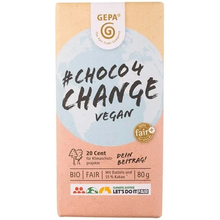 Ciocolata bio 4 Change, vegan, 80g Gepa