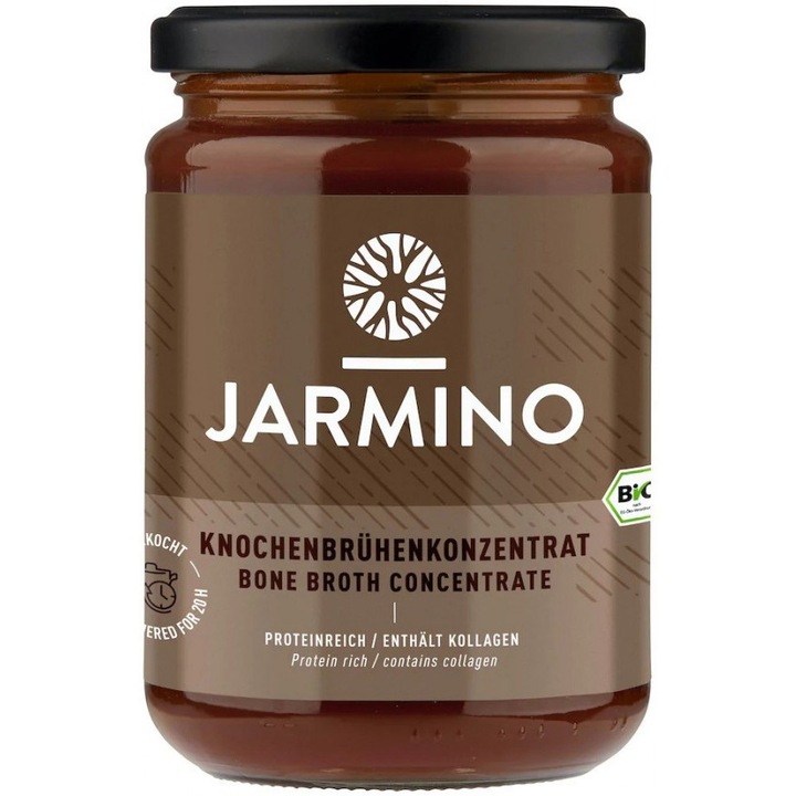 Supa bio concentrata din oase de vita, 440g Jarmino