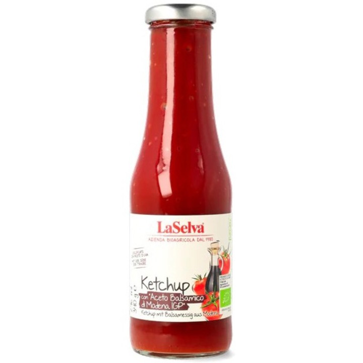 Ketchup bio cu otet balsamic, 340g LaSelva