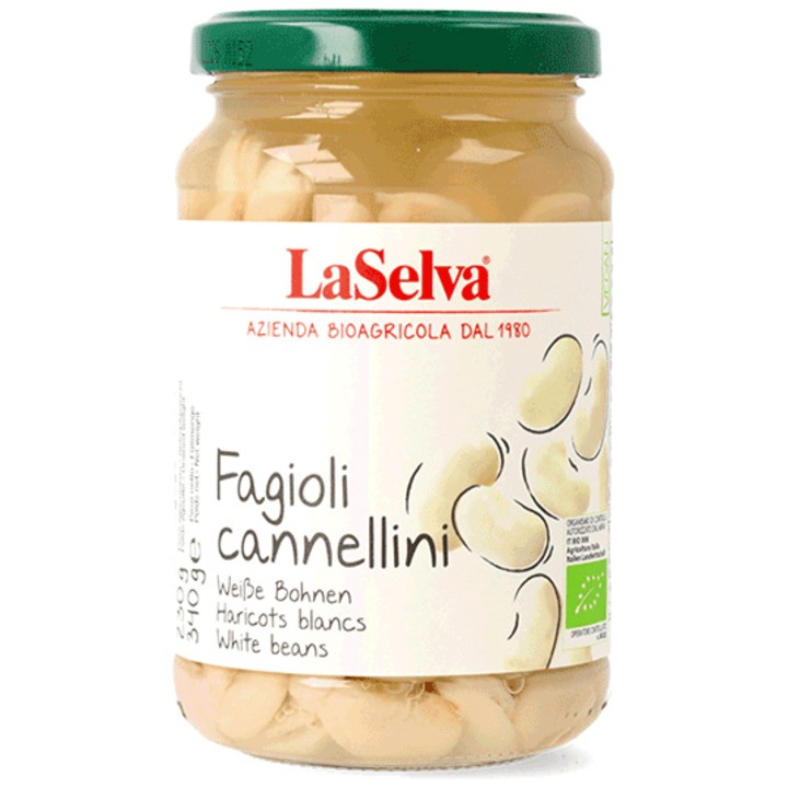 Fasole Cannellini bio fiarta, 340g LaSelva