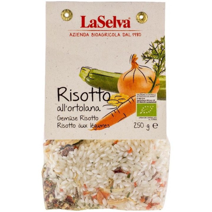 Risotto bio cu legume, 250g LaSelva