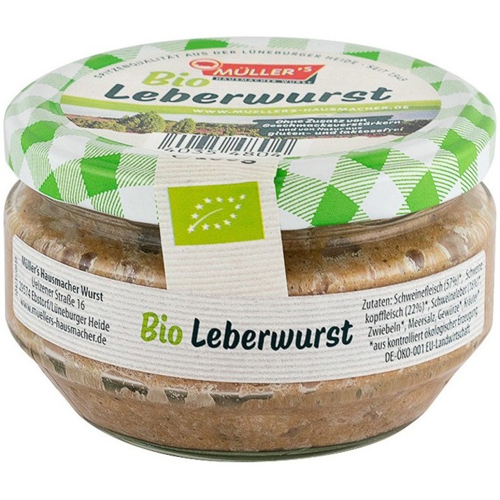Pate bio cu ficat de porc, 160g