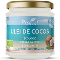 Ulei de cocos extravirgin bio presat la rece 200ml Pronat