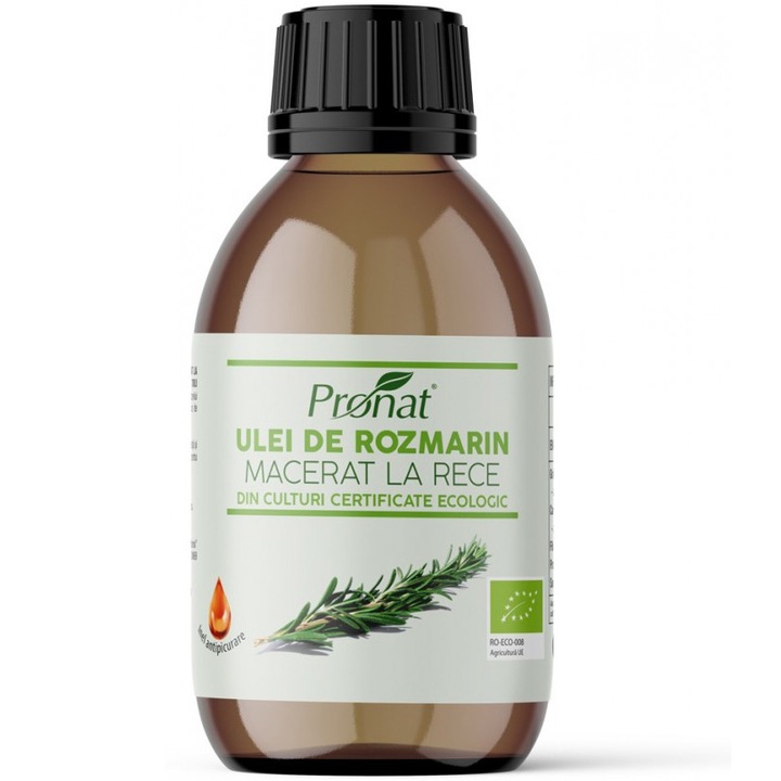 Ulei bio de rozmarin macerat la rece, 100ml Pronat