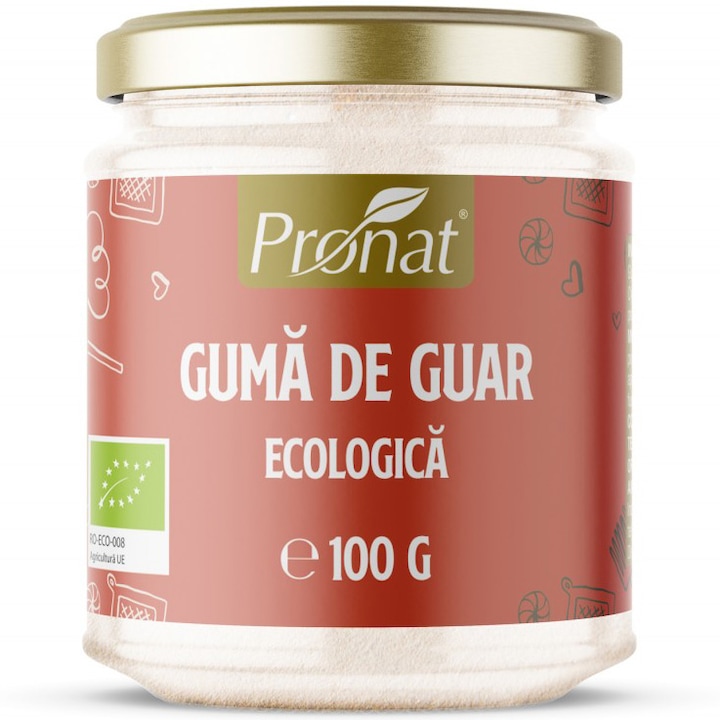 Guma de guar bio, 100g Pronat