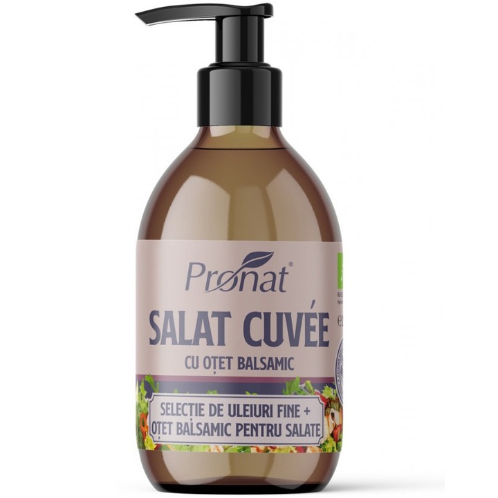Salat Cuvée Selectie bio de uleiuri si otet balsamic pentru salate 250ml Pronat