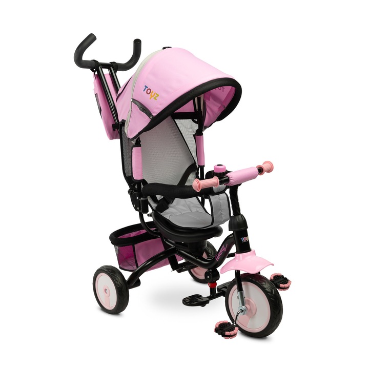 Триколка TOYZ TIMMY, регулируема, розова, 89x96x52см, за момичета 3-5 години