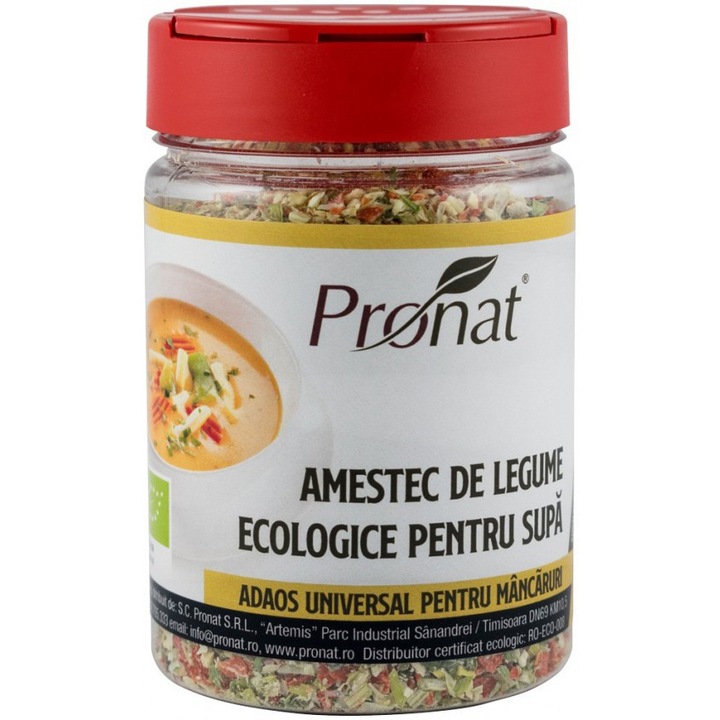 Amestec de legume bio pentru supa, 130g Pronat