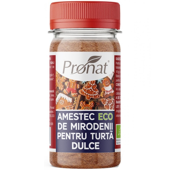 Amestec de mirodenii bio pentru turta dulce, 50g Pronat