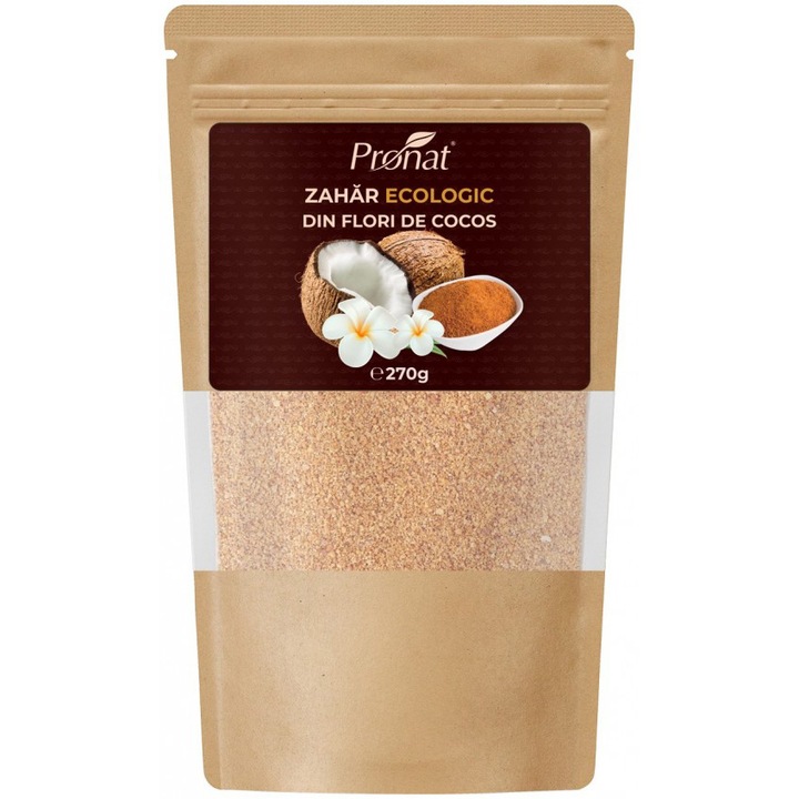 Zahar de cocos bio 270g Pronat