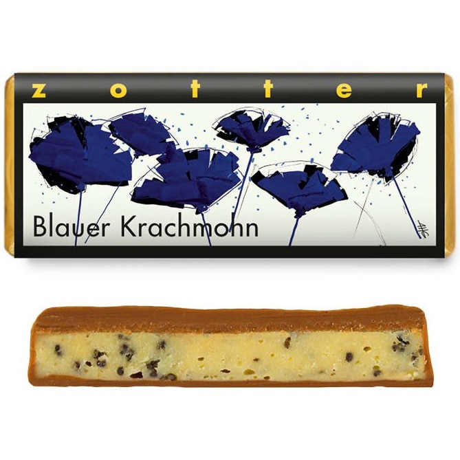 Bio + fair ciocolata cu lapte si mac, 70g Zotter