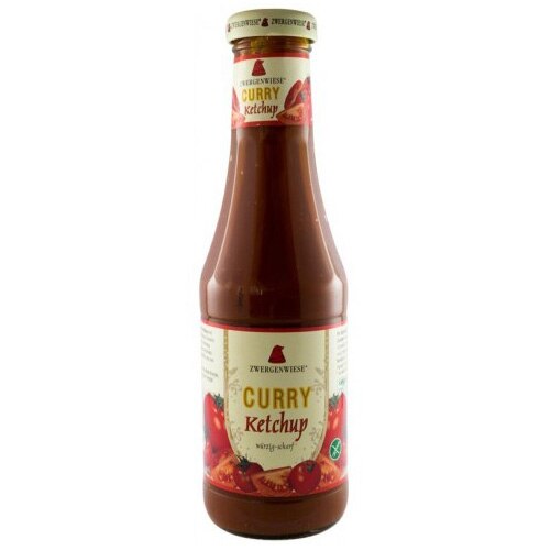 Ketchup bio curry, din piure de rosii, 500ml Zwergenwiese